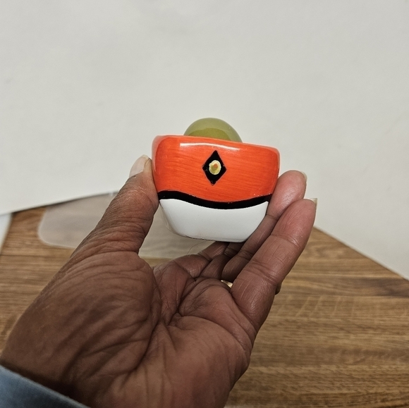 Vintage Ganz "Bella Casa" Ceramic Wave Olive Boat Server - Picture 2 of 15